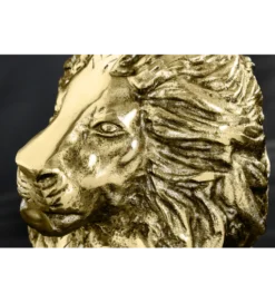 Stolik kawowy WILDLIFE LION 60 cm antyczne złoto
