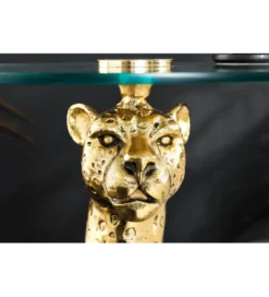 Stolik kawowy WILDLIFE PANTHER 60 cm antyczne złoto