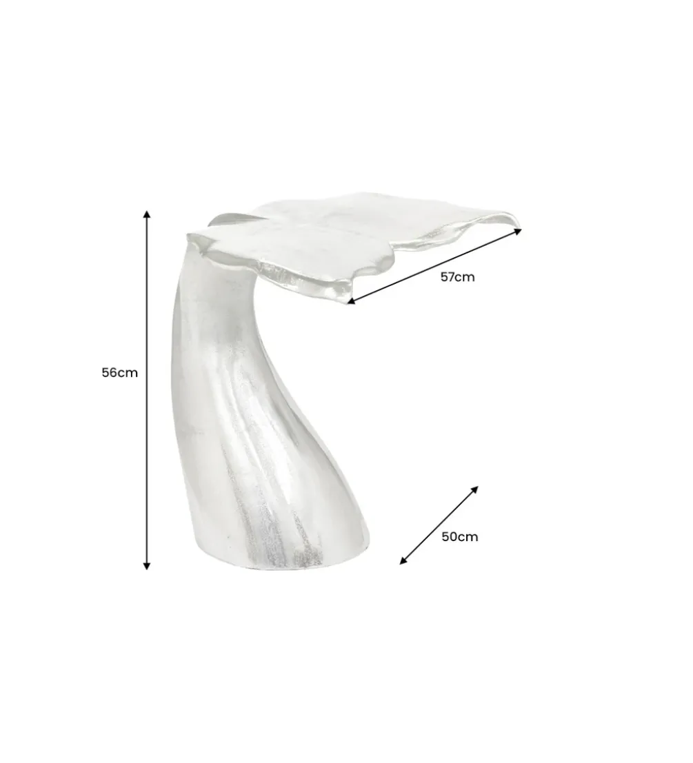 Stolik kawowy WILDLIFE WALFLOSSE 60 cm srebrny