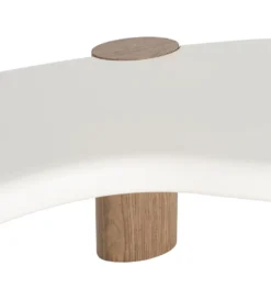 Stolik kawowy WINAS 125 cm biały naturalny