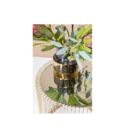 Stolik kawowy Wire set Brass zestaw 2 złoty