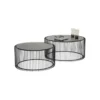 Stolik kawowy Wire SET 2 czarny