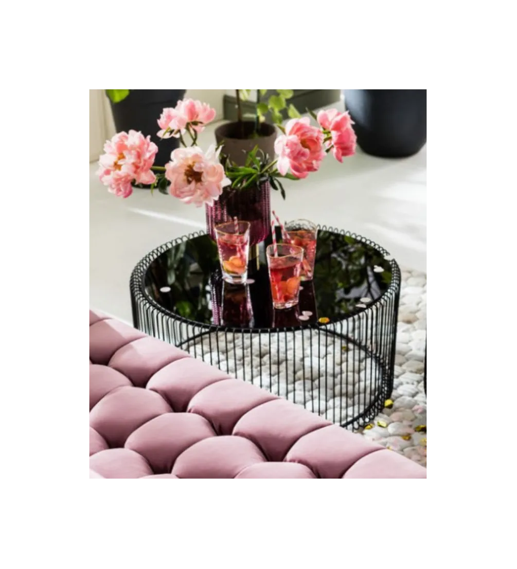 Stolik kawowy Wire SET 2 czarny