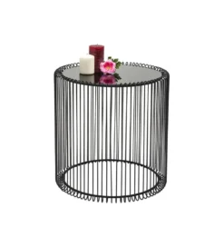 Stolik kawowy Wire set zestaw 2 czarny