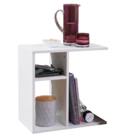 Stolik kawowy WOHNLING 50 cm biały