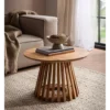 Stolik kawowy WOHNLING 60 cm drewno akacja naturalny