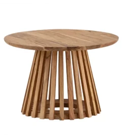 Stolik kawowy WOHNLING 60 cm drewno akacja naturalny