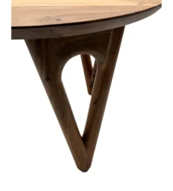 Stolik kawowy WOHNLING 60 cm drewno akacja