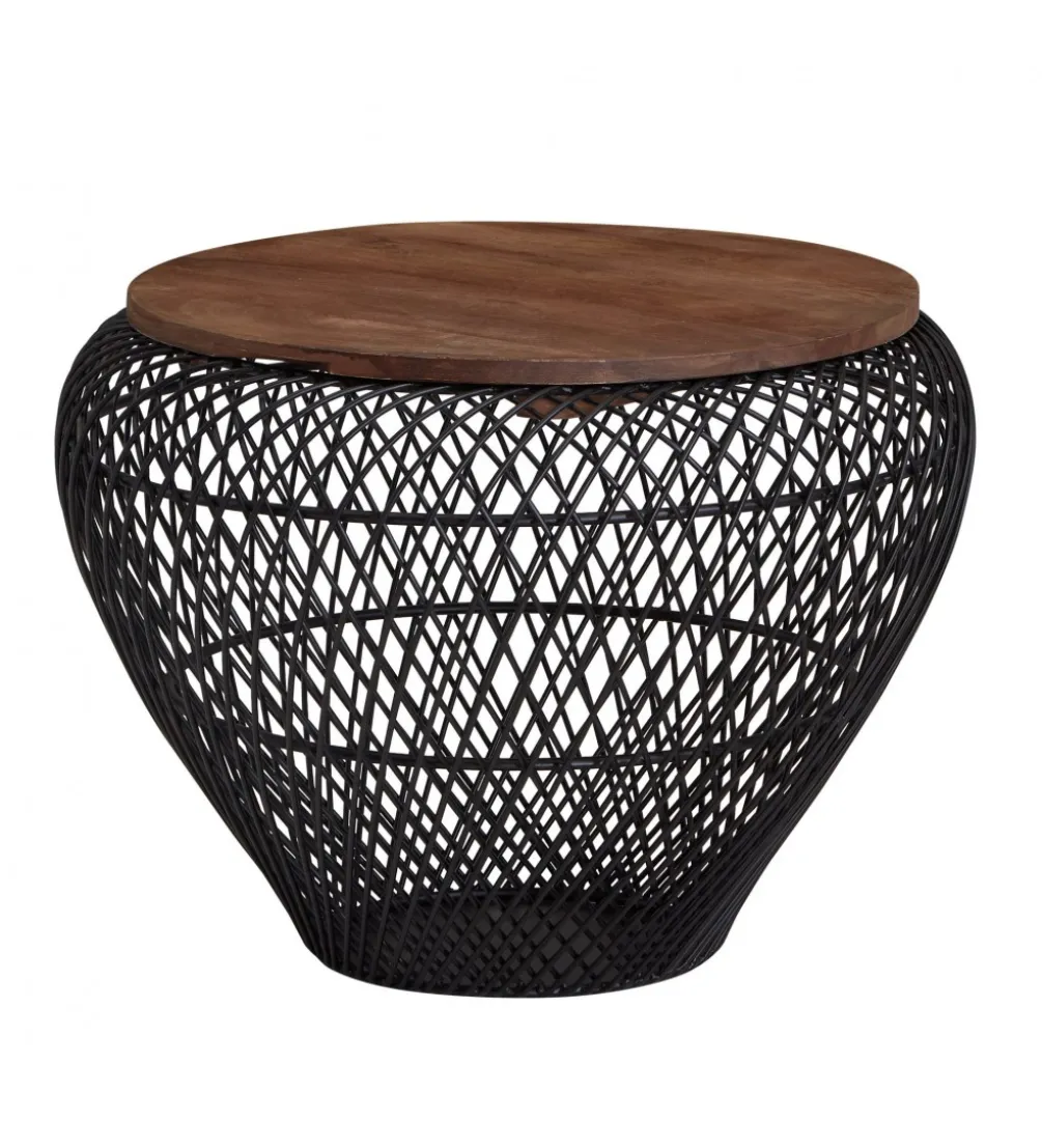Stolik kawowy WOHNLING 60 cm drewno mango
