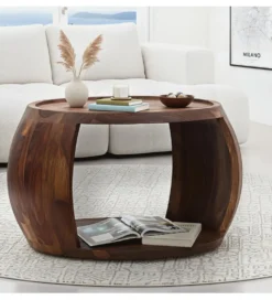 Stolik kawowy WOHNLING 60 cm drewno sheesham