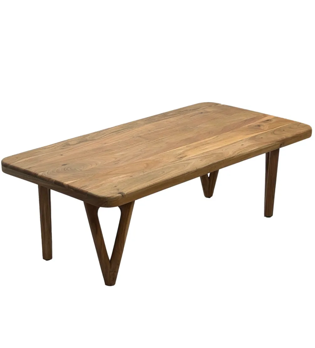 Stolik kawowy WOHNLING 120 cm drewno akacja