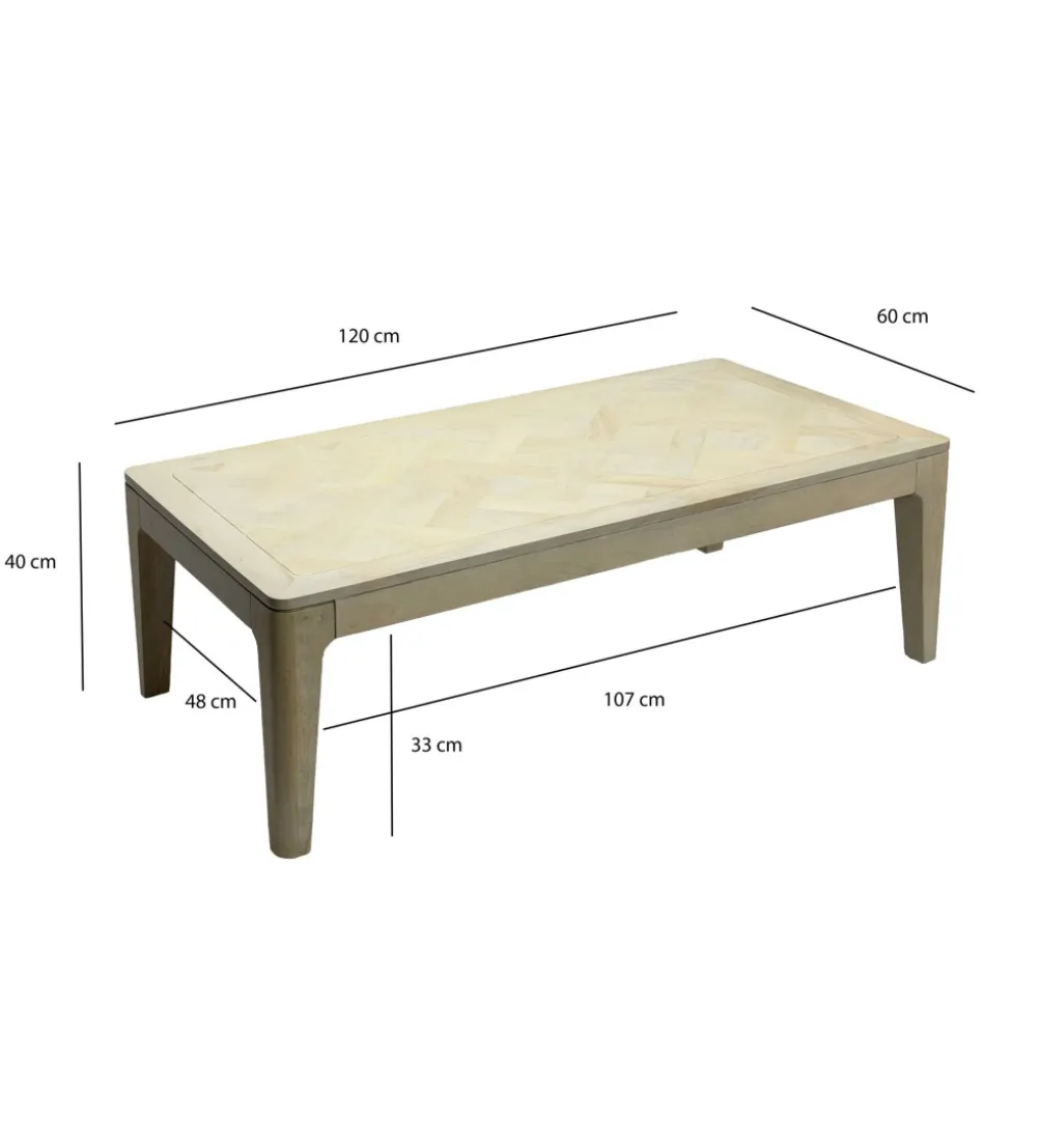 Stolik kawowy WOHNLING 120 cm drewno mango