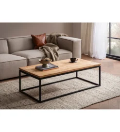 Stolik kawowy WOHNLING 120 cm drewno akacja