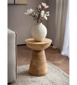 Stolik kawowy WOHNLING 37 cm drewno mango