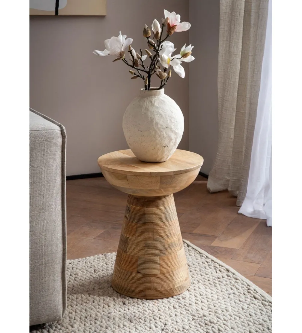Stolik kawowy WOHNLING 37 cm drewno mango