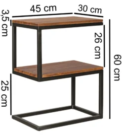 Stolik kawowy WOHNLING 45 cm drewno sheesham