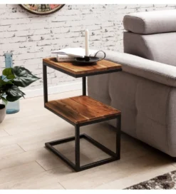 Stolik kawowy WOHNLING 45 cm drewno sheesham