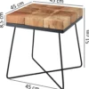 Stolik kawowy WOHNLING 45 cm drewno akacja