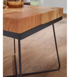 Stolik kawowy WOHNLING 45 cm drewno akacja