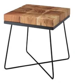 Stolik kawowy WOHNLING 45 cm drewno akacja