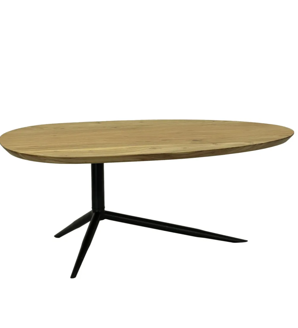 Stolik kawowy WOHNLING 87 cm drewno akacja