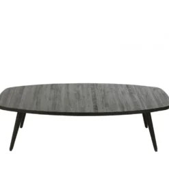 Stolik kawowy ZAMBIA 120 cm drewno teak czarny
