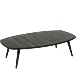 Stolik kawowy ZAMBIA 120 cm drewno teak czarny