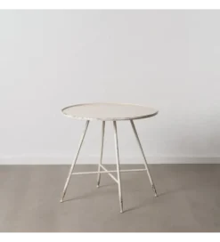 Stolik kawowy ZEGARTA 80 cm kremowy