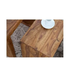 Stolik MADEIRA SET 3 drewno Sheesham