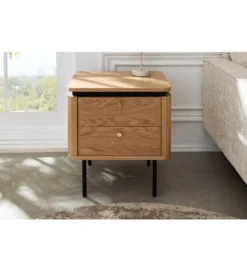 Stolik nocny ATELIER 55 cm kolor dębu
