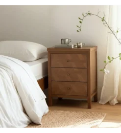 Stolik nocny BRAYAN 66 cm naturalny
