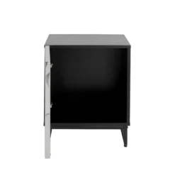 Stolik nocny CARINO 50 cm srebrna