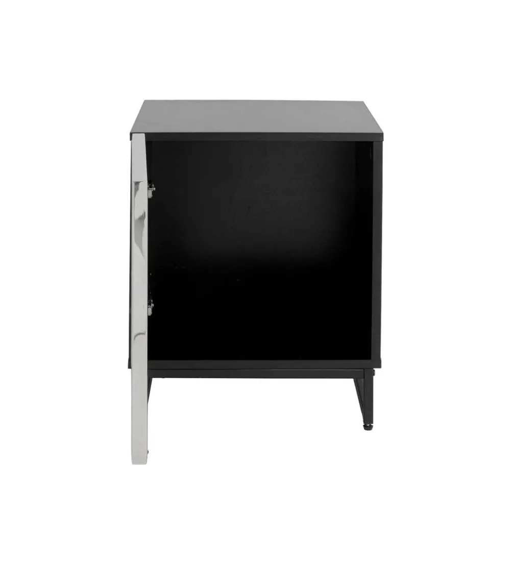 Stolik nocny CARINO 50 cm srebrna