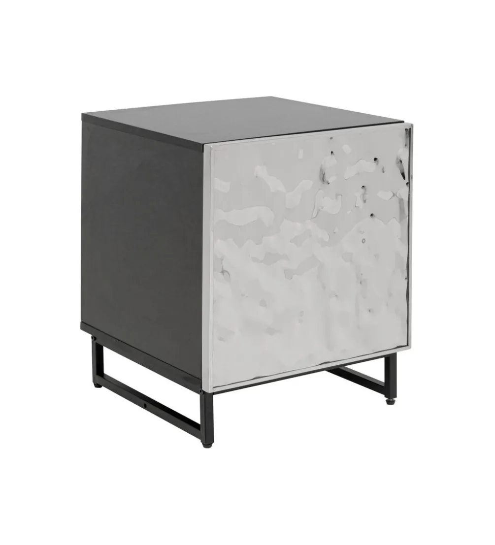 Stolik nocny CARINO 50 cm srebrna