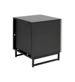 Stolik nocny CARINO 50 cm srebrna