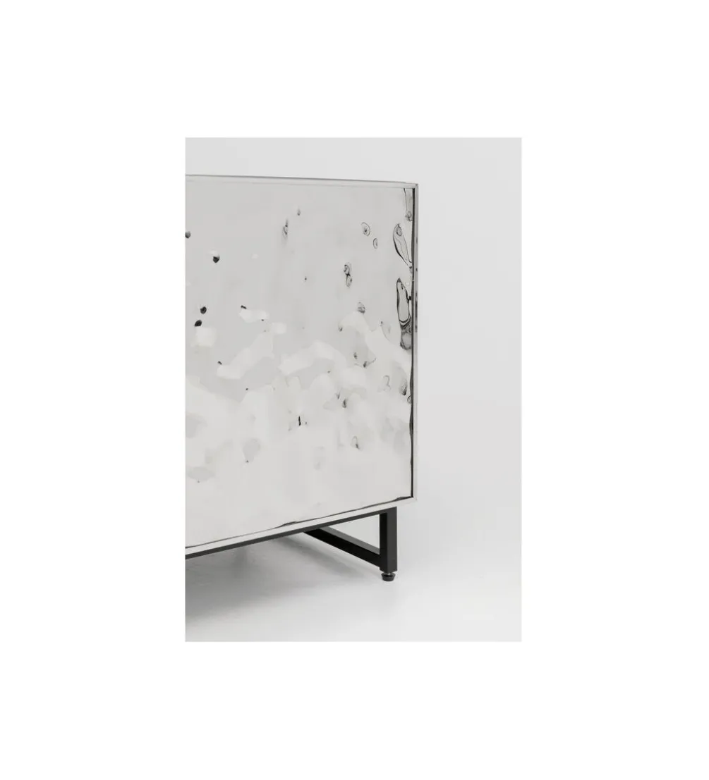 Stolik nocny CARINO 50 cm srebrna