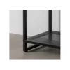 Stolik nocny INDUSTRIAL 56 cm naturalny czarny