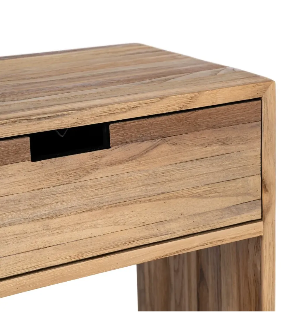 Stolik nocny KURAN 60 cm drewno teak