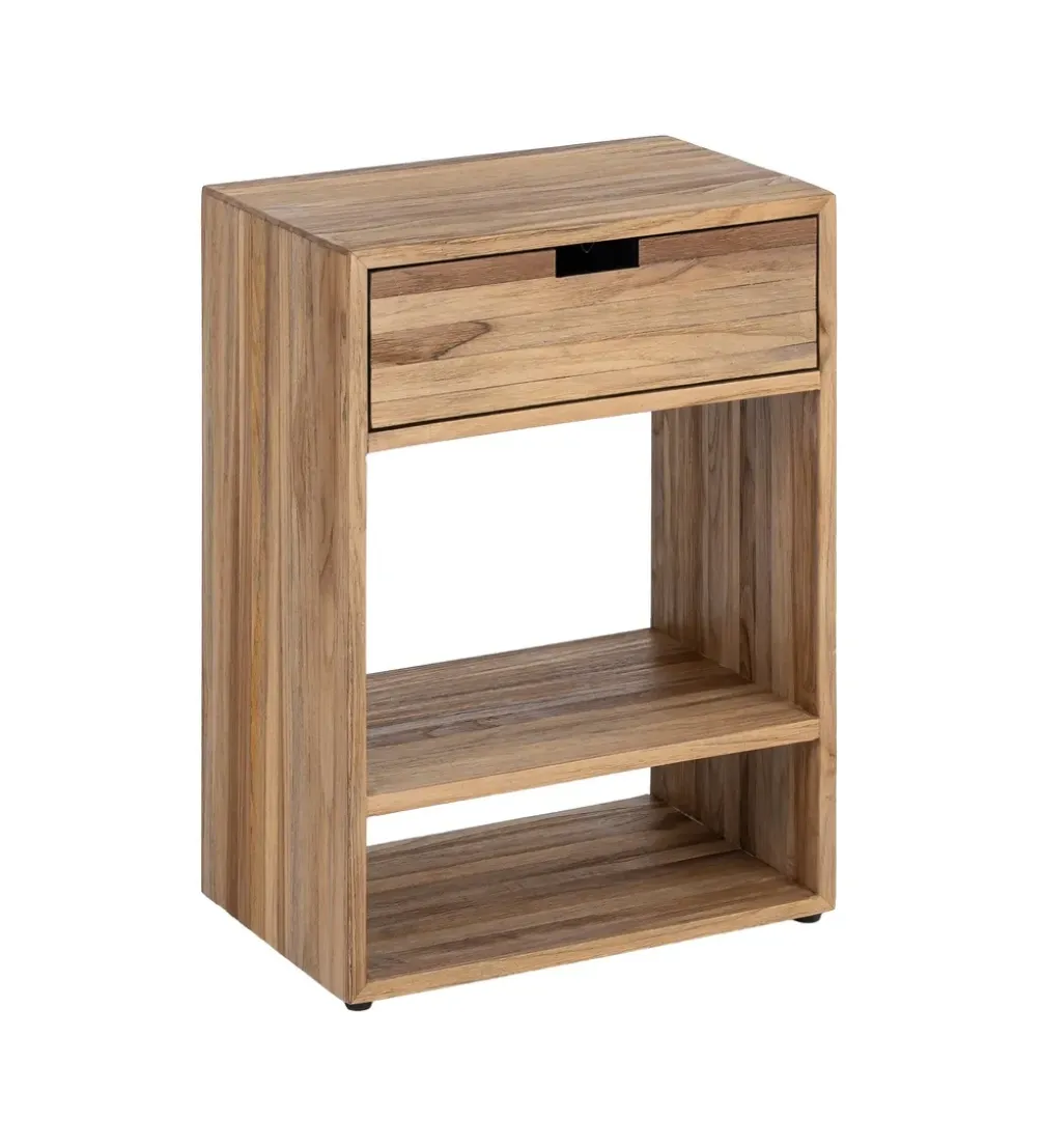 Stolik nocny KURAN 60 cm drewno teak