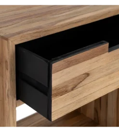 Stolik nocny KURAN 60 cm drewno teak