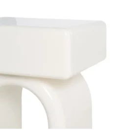 Stolik nocny LACADO 57 cm kremowy
