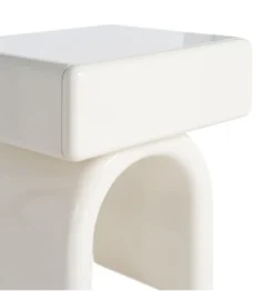 Stolik nocny LACADO 57 cm kremowy
