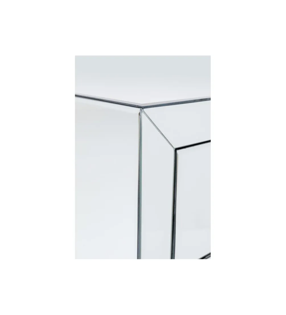 Stolik nocny LUXURY 49 cm transparentna