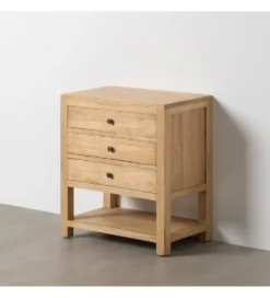 Stolik nocny MEGANY 65 cm drewno mindi