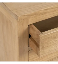 Stolik nocny MEGANY 65 cm drewno mindi