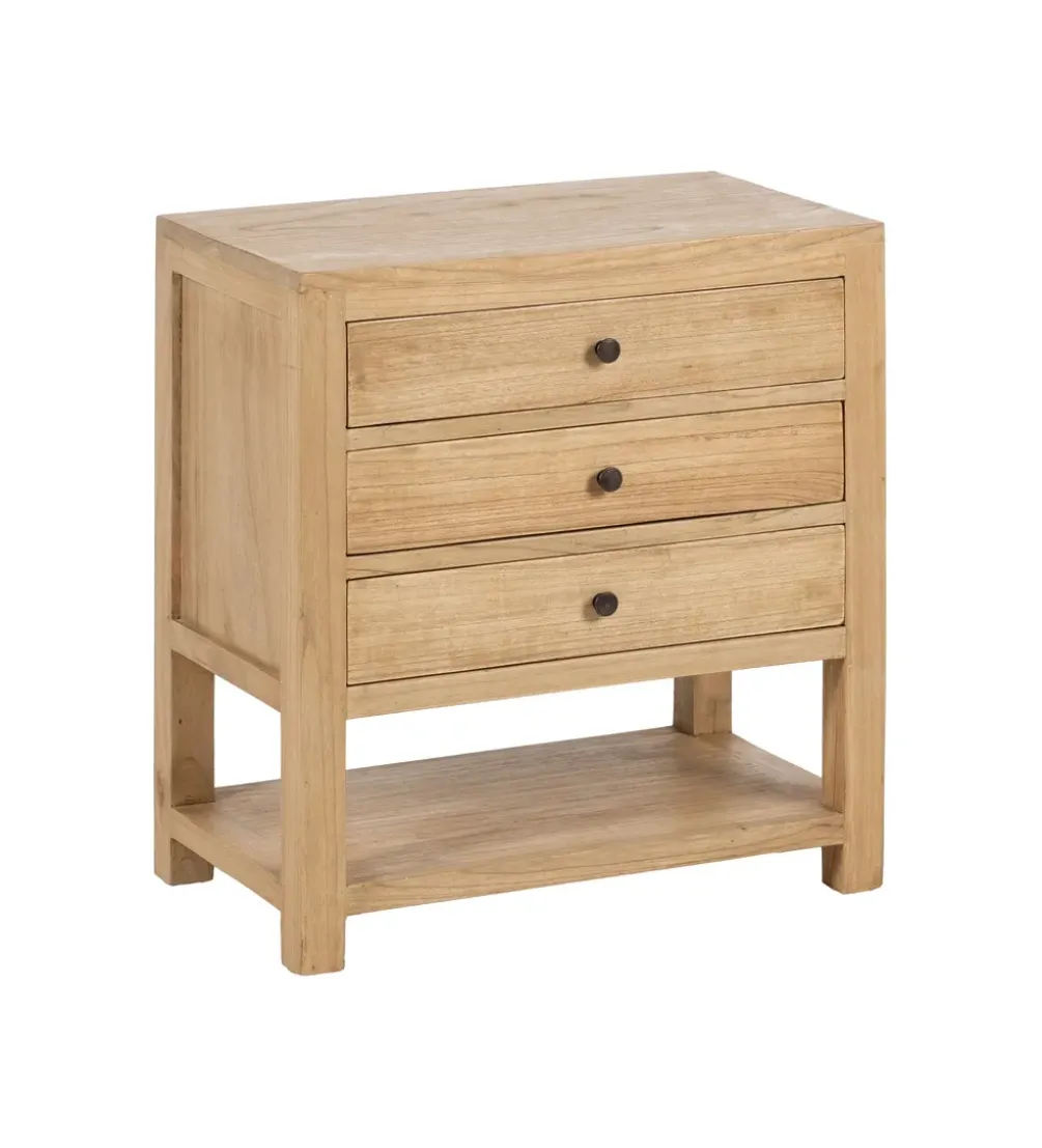 Stolik nocny MEGANY 65 cm drewno mindi