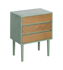 Stolik nocny MESTARONY 62 cm naturalny zielony