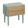 Stolik nocny MESTARONY 50 cm zielony naturalny