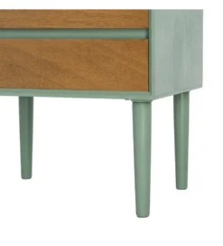 Stolik nocny MESTARONY 50 cm zielony naturalny