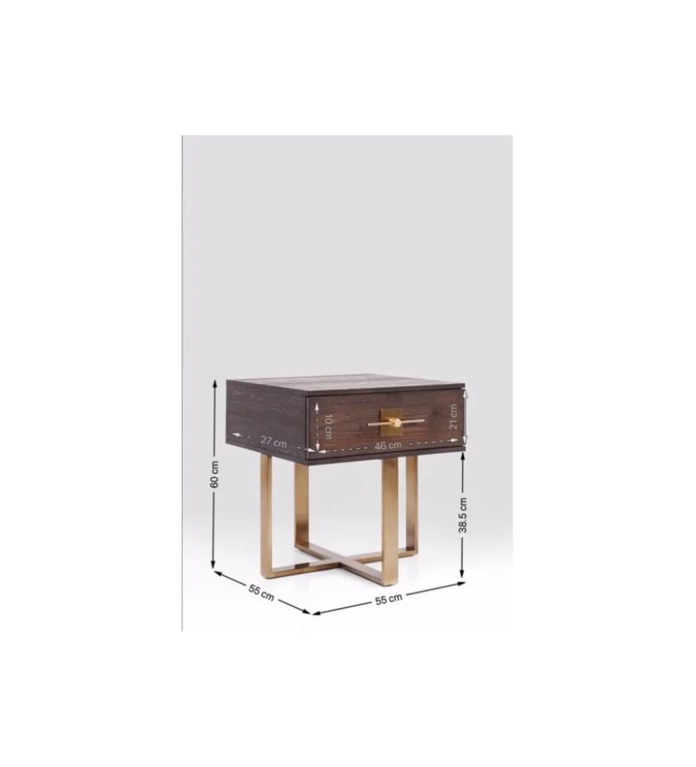 Stolik nocny OSAKA 55 cm fornir jesion